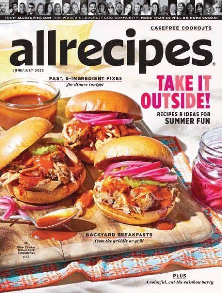 Allrecipes June/July (発売日2022年06月04日) 表紙