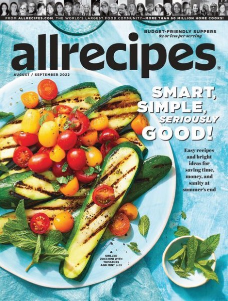 Allrecipes August/September (発売日2022年08月06日) 表紙