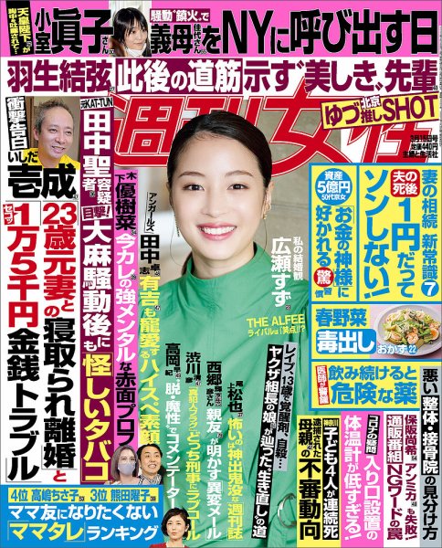 週刊女性 2022年3/15号 (発売日2022年03月01日) 表紙