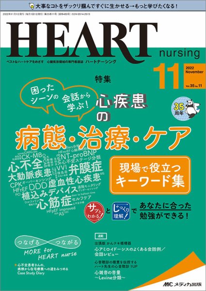 HEART NURSING（ハートナーシング） 2022年11月号 (発売日2022年10月22日) 表紙