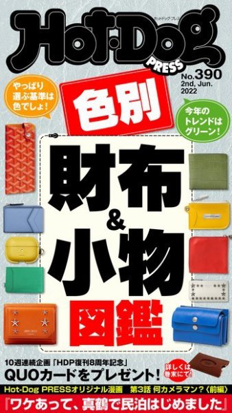 Hot-Dog PRESS（ホットドッグプレス） 2022年06月17日発売号 表紙