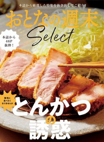 おとなの週末セレクト 「とんかつの誘惑」〈２０２２年１１月号〉 (発売日2022年11月15日) 表紙