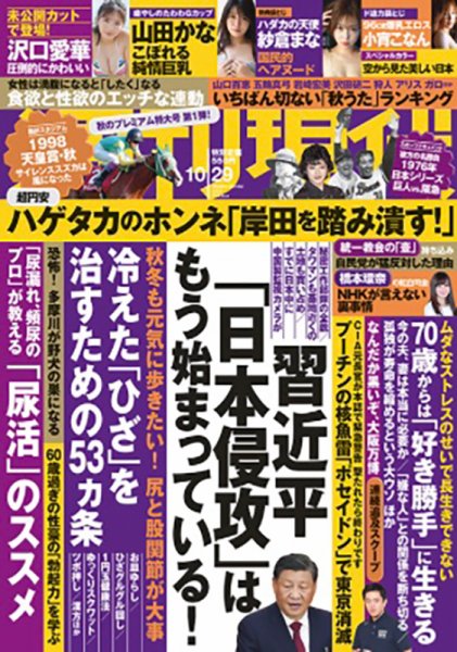 週刊現代 2022年10/29号 (発売日2022年10月24日) 表紙