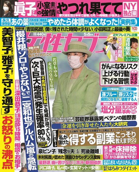 週刊女性セブン 2022年5/5号 (発売日2022年04月21日) 表紙