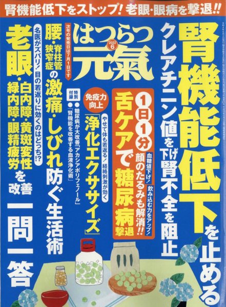 はつらつ元気 2022年6月号 (発売日2022年05月02日) 表紙