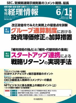旬刊　経理情報 2022/06/01 (発売日2022年05月20日) 表紙