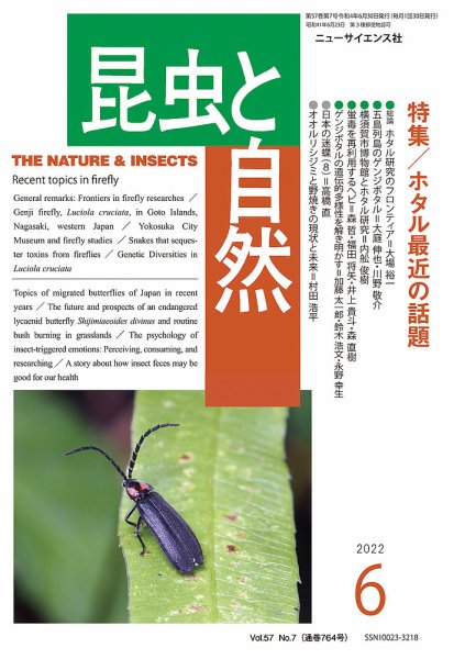 昆虫と自然 2022年6月号 (発売日2022年05月23日) 表紙