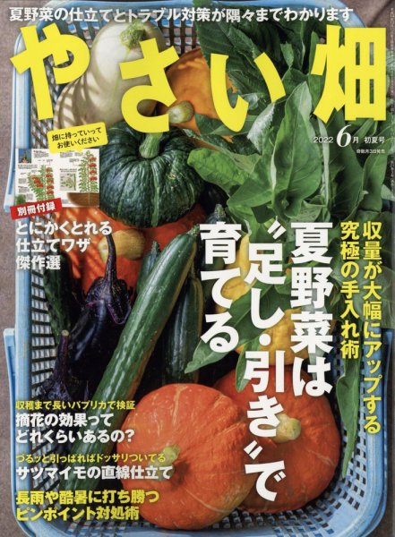 やさい畑 2022年6月号 (発売日2022年05月02日) 表紙
