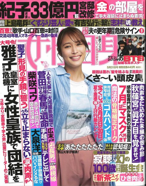 週刊女性自身 2022年5/31号 (発売日2022年05月17日) 表紙