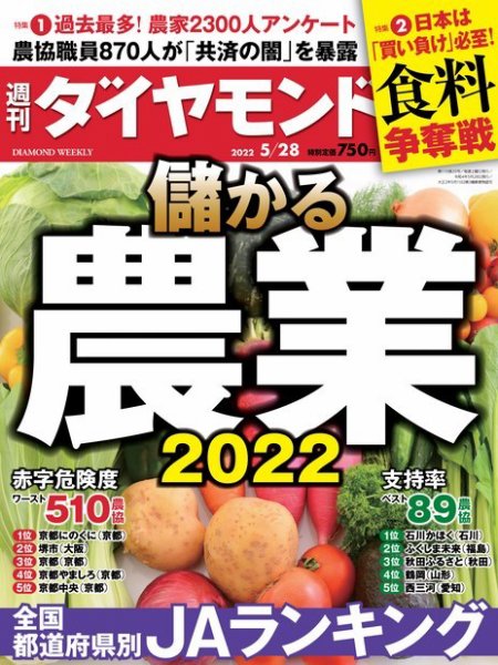 週刊ダイヤモンド（Diamond WEEKLY） 2022年5/28号 (発売日2022年05月23日) 表紙
