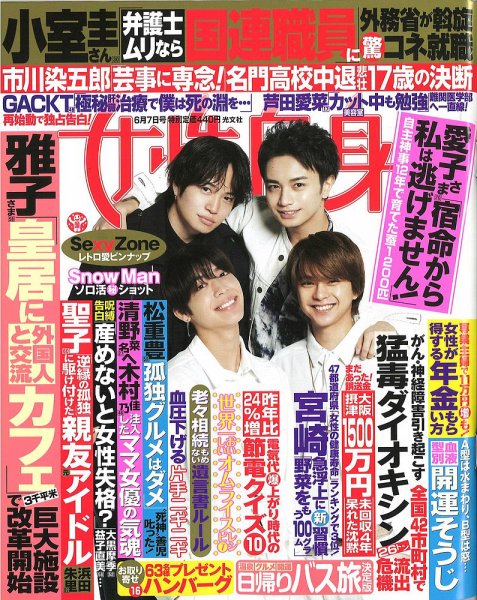 週刊女性自身 2022年6/7号 (発売日2022年05月24日) 表紙