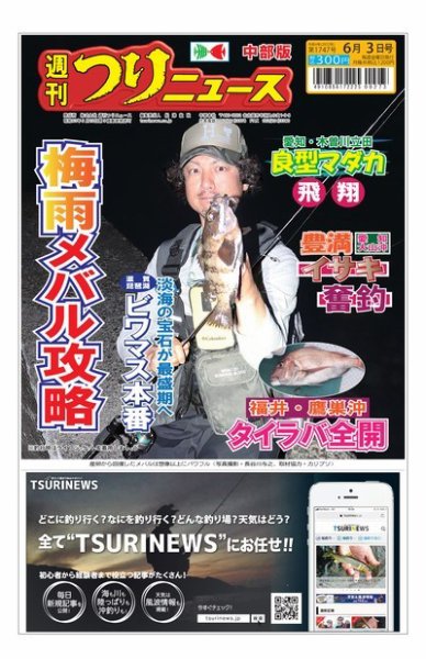 週刊つりニュース　中部版 2022年05月30日発売号 表紙