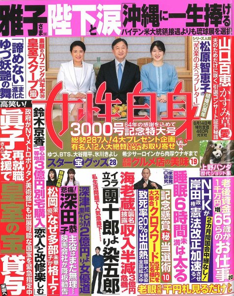 週刊女性自身 2022年6/14号 (発売日2022年05月31日) 表紙