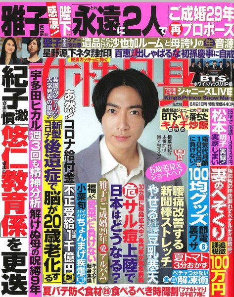 週刊女性自身 2022年6/21号 (発売日2022年06月07日) 表紙