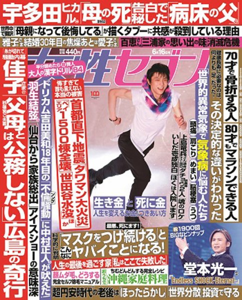 週刊女性セブン 2022年6/16号 (発売日2022年06月02日) 表紙