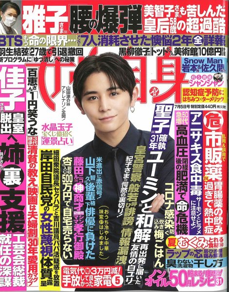 週刊女性自身 2022年7/5号 (発売日2022年06月21日) 表紙