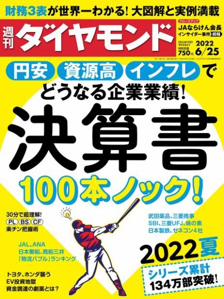 週刊ダイヤモンド（Diamond WEEKLY） 2022年6/25号 (発売日2022年06月20日) 表紙