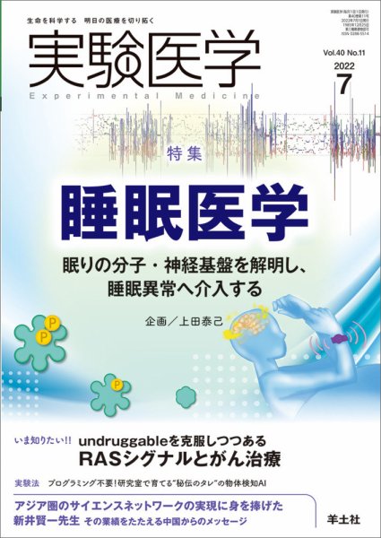 実験医学 Vol.40No.11 (発売日2022年06月20日) 表紙