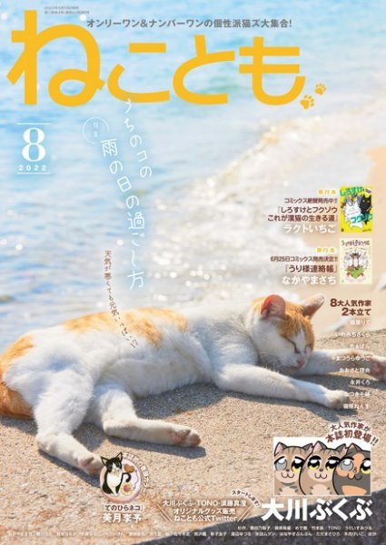 ねことも 2022年8月号 (発売日2022年06月16日) 表紙