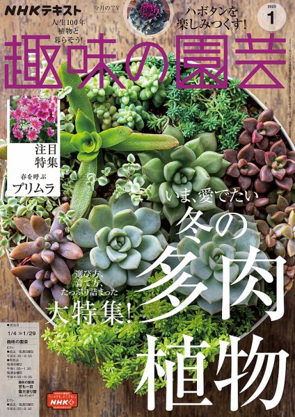 NHK 趣味の園芸 2023年1月号 (発売日2022年12月21日) 表紙