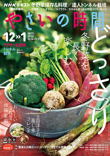 NHK 趣味の園芸 やさいの時間 2022年12月・1月号 (発売日2022年11月21