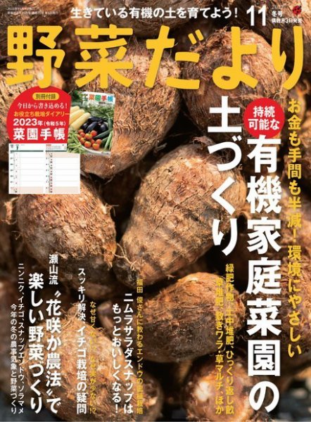 野菜だより 2022年11月号 (発売日2022年10月03日) 表紙