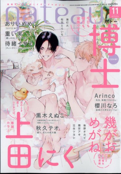 gateau（ガトー） 2022年11月号 (発売日2022年09月30日) 表紙