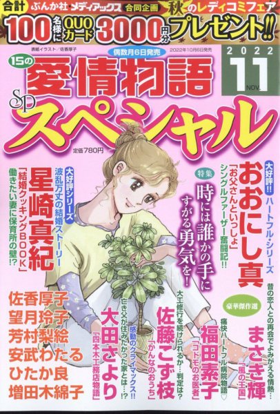 15の愛情物語スペシャル 2022年11月号 (発売日2022年10月06日) 表紙
