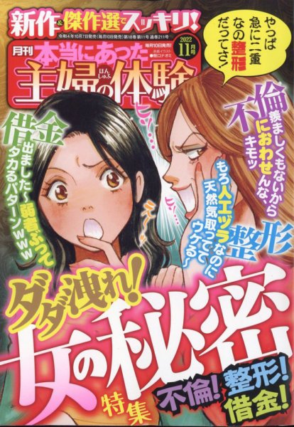本当にあった主婦の体験 2022年11月号 (発売日2022年10月07日) 表紙