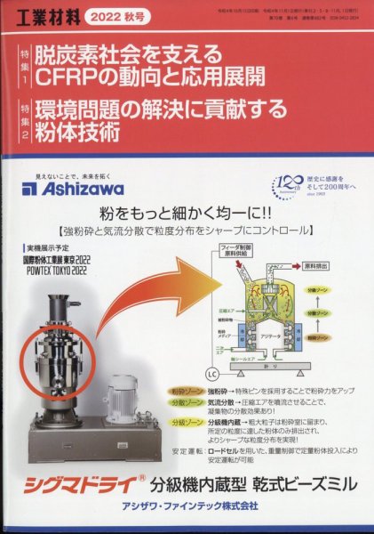 工業材料 2022年11月号 (発売日2022年10月15日) 表紙