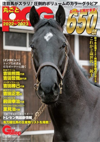 週刊Gallop（ギャロップ）　臨時増刊　丸ごとPOG 2022～2023 (発売日2022年04月25日) 表紙
