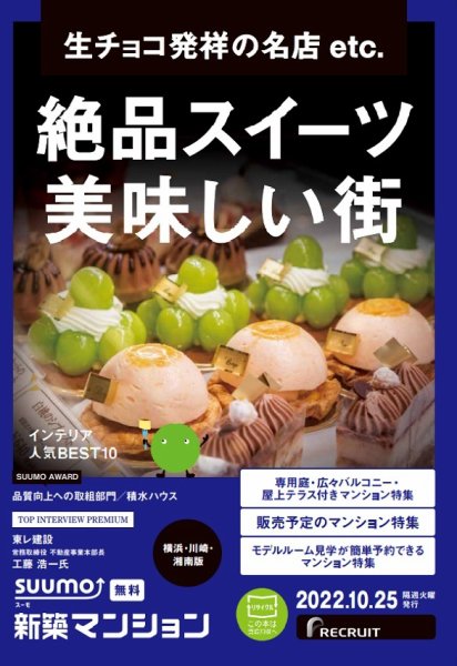 SUUMO新築マンション横浜・川崎・湘南版 22/10/25号 (発売日2022年10月25日) 表紙
