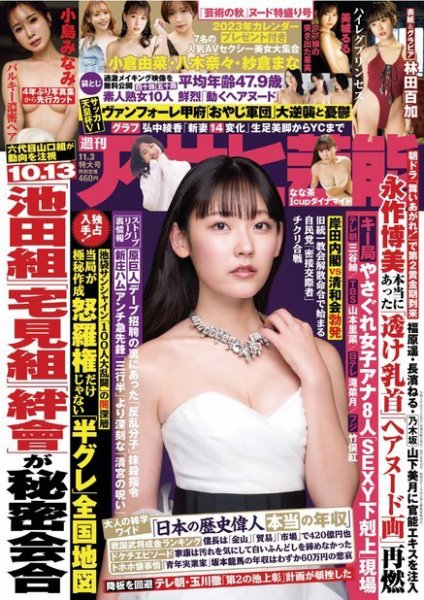 週刊アサヒ芸能 ［ライト版］ 2022年10月27日発売号 表紙