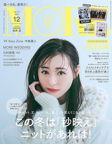 MORE（モア） 2022年12月号 (発売日2022年10月28日) | 雑誌/定期購読の予約はFujisan