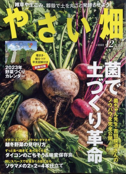 やさい畑 2022年12月号 (発売日2022年11月02日) 表紙