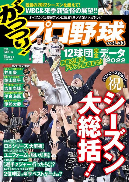 がっつりプロ野球 No.33 (発売日2022年11月24日) 表紙