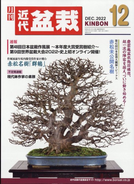 月刊 近代盆栽 2022年12月号 (発売日2022年11月04日) 表紙