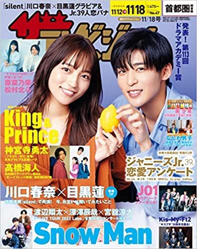 ザテレビジョン首都圏関東版 2022年11/18号 (発売日2022年11月09日) 表紙