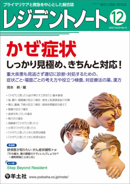 レジデントノート Vol.24No.13 (発売日2022年11月10日) 表紙