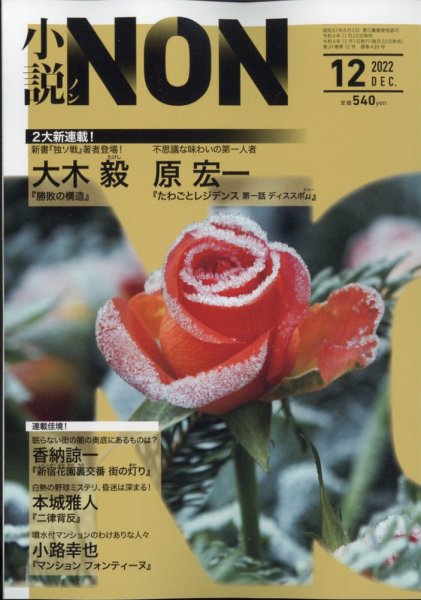 小説NON 2022年12月号 (発売日2022年11月22日) 表紙