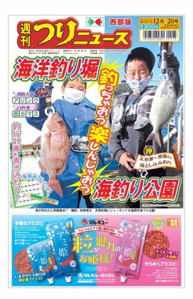 週刊つりニュース　西部版 2022年11月28日発売号 表紙