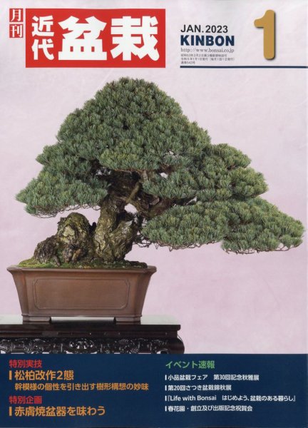 月刊 近代盆栽 2023年1月号 (発売日2022年12月02日) 表紙