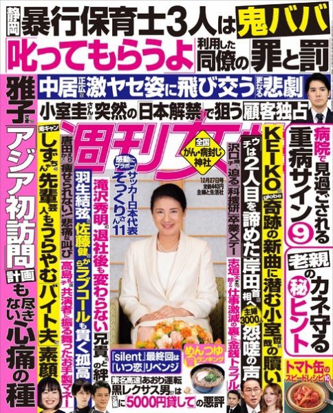 週刊女性 2022年12/27号 (発売日2022年12月13日) 表紙