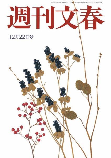 週刊文春 12月22日号 (発売日2022年12月15日) 表紙