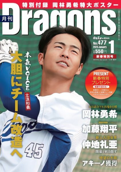 月刊 Dragons ドラゴンズ 2023年1月号 (発売日2022年12月21日) 表紙
