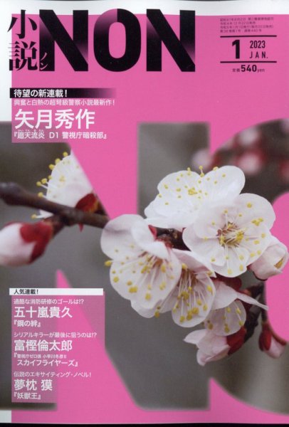 小説NON 2023年1月号 (発売日2022年12月22日) 表紙