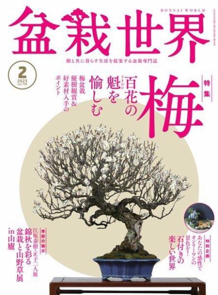 盆栽世界 2023年2月号 (発売日2022年12月27日) 表紙