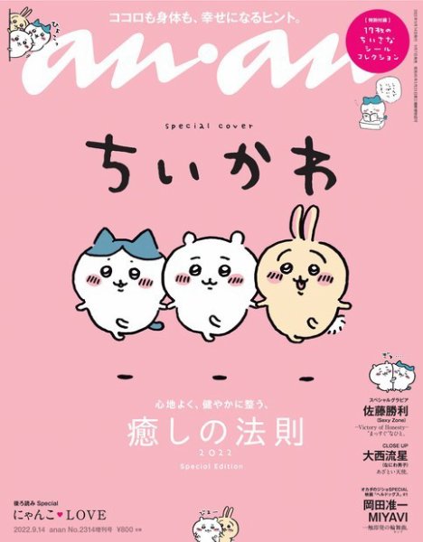 anan（アンアン） 2022年 9月14日号 No.2314増刊 スペシャルエディション[癒しの法則2022] (発売日2022年09月07日) 表紙