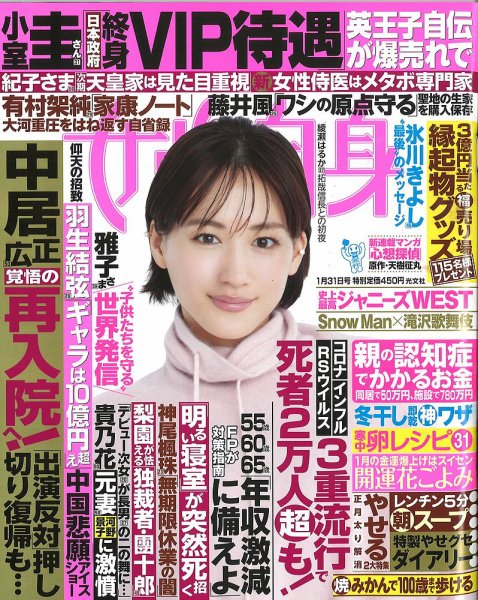 週刊女性自身 2023年1/31号 (発売日2023年01月17日) 表紙