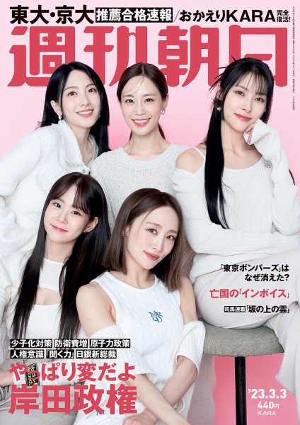 週刊朝日 2023年3/3号 (発売日2023年02月21日) 表紙